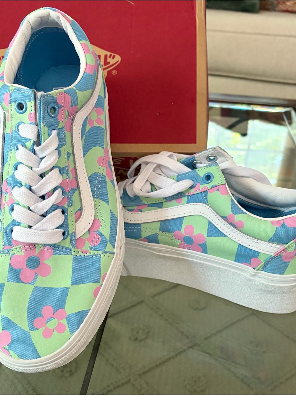 Vans Multicolor Canvas Low-Top Sneakers - Picture 5 of 6